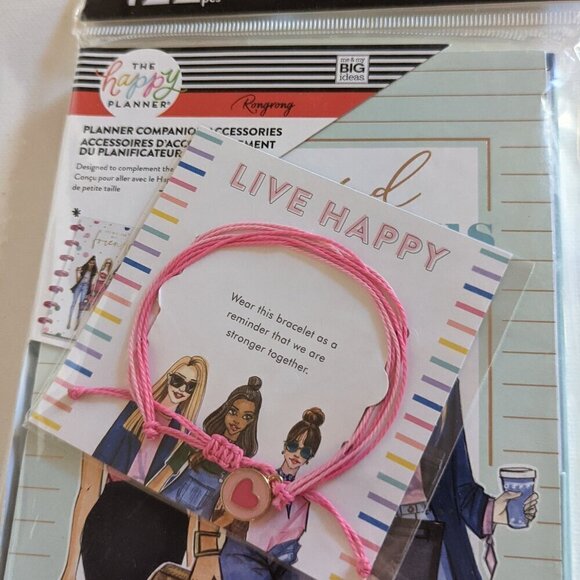 NWT Happy Planner Rong Rong 122 pc Mini Companion Accessories Stickers Bracelet - Picture 3 of 7